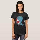 Blue Whale doet aan boksen T-shirt (Voorkant volledig)