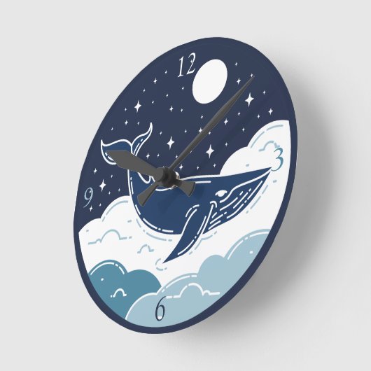 Blue Whale Dream Ronde Klok (Hoek)