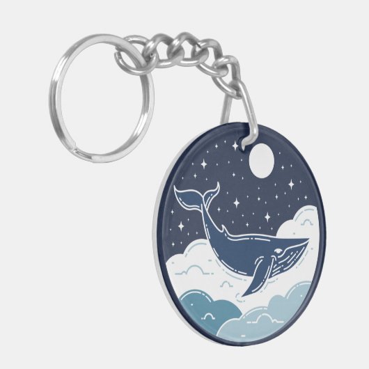 Blue Whale Dream Sleutelhanger (Voorkant Links)
