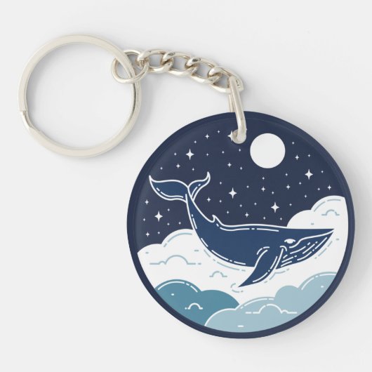 Blue Whale Dream Sleutelhanger (Voorkant)