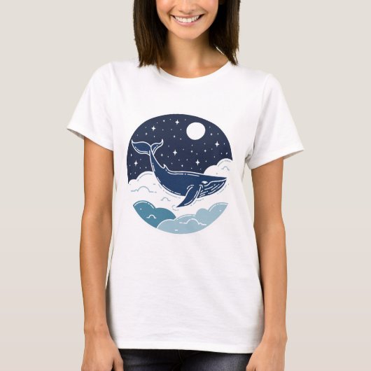 Blue Whale Dream T-shirt (Voorkant)