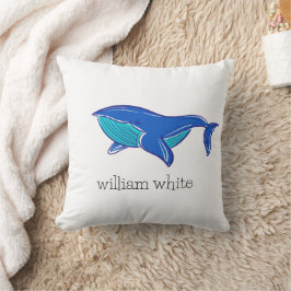 Blue Whale gepersonaliseerd Sierkussen
