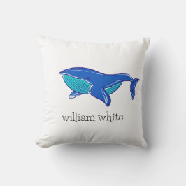 Blue Whale gepersonaliseerd Sierkussen