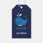 Blue Whale Gift label Cadeaulabel (Voorkant)