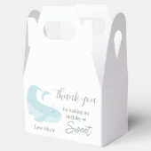 Blue Whale Green Pastel Birthday party Hartelijk d Bedankdoosjes (Geopend)