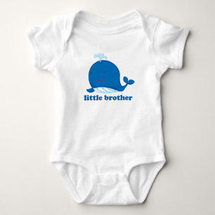Blue Whale Little Brother Romper
