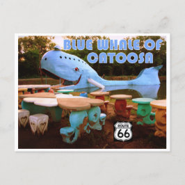 Blue Whale of Catoosa on Route 66 Postcard Briefkaart