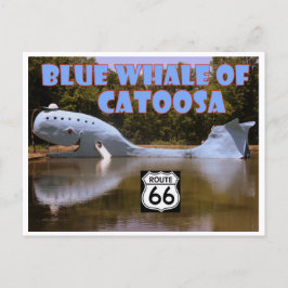Blue Whale of Catoosa Route 66 Postcard Briefkaart
