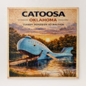 Blue Whale Route 66 Wegavontuur Legpuzzel (Verticaal)