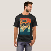 Blue Whale Sea Diving Maritime Waves Nature Protec T-shirt (Voorkant volledig)