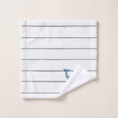 Blue Whale Shiplap Bath Towel Set Bad Handdoek (Wasdoekje)