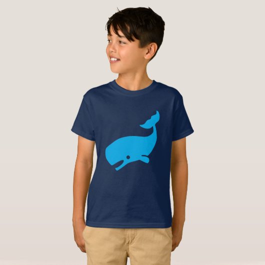 "Blue Whale" T-shirt (Voorkant volledig)