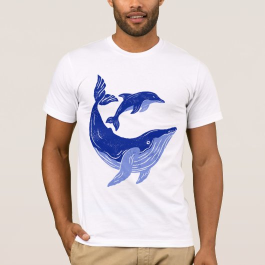 Blue Whale T-shirt ontwerp (Voorkant)