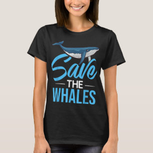 Blue Whale Tail Humpback Whales citeert net Anima T-shirt