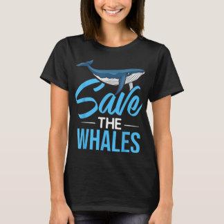 Blue Whale Tail Humpback Whales citeert net Anima T-shirt