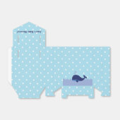 Blue Whale Theme Boy Baby shower Favor Box! Bedankdoosjes (Uitgevouwen)