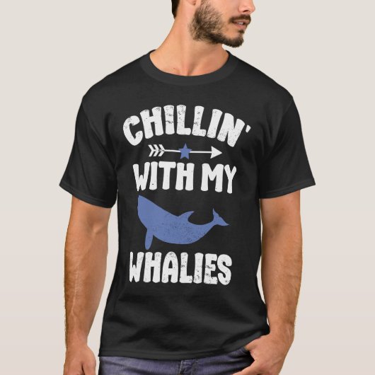 Blue whale watching cetacean  1 t-shirt (Voorkant)
