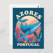 Blue Whale Watching op de Azoren Briefkaart (Voorkant / Achterkant)