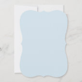 Blue whale Wedding-uitnodiging Kaart (Achterkant)