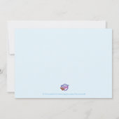 Blue Whales Baby Shower Invitations Kaart (Achterkant)