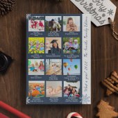 Blue What A Year Review 12 Photo Collage