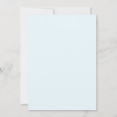Blue Whimsical Chapel Doodle Wedding Kaart (Achterkant)