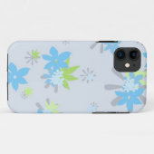Blue Whimsical Floral Case-Mate iPhone Case (Achterkant (horizontaal))