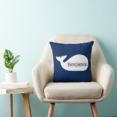 Blue Whimsical Personalized Children's Kussen (Stoel)