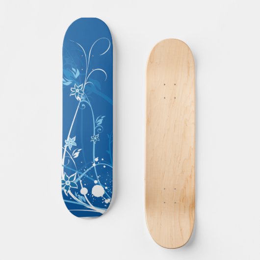Blue Whimsy Skateboard (Voorkant)