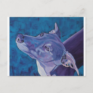 Blue Whippet Briefkaart