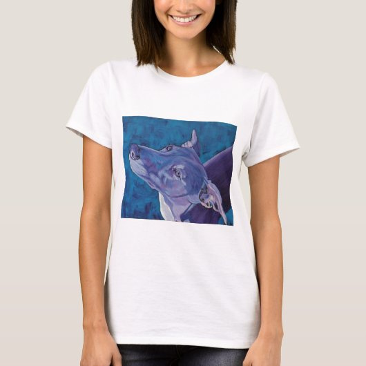 Blue Whippet T-shirt (Voorkant)