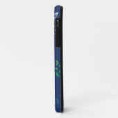 Blue Whirls Giraffe iPhone Case (Achterkant/links)