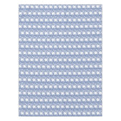 Blue White Art Design Patroon Tafelkleed (Voorkant)