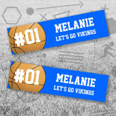 Blue White Basketball Team Bumpersticker