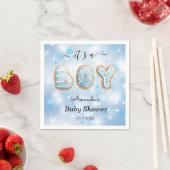 Blue White Boy Baby shower Servet (Insitu)