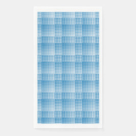 Blue White Checker Abstract Pattern Servet