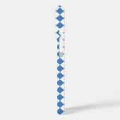 Blue White Checker Diamond Pattern Case-Mate iPhone Case (Achterkant / Links)