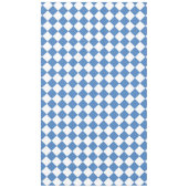 Blue White Checker Diamond Pattern Tafelkleed (Voorkant)