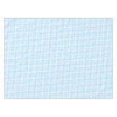 Blue White Checkered Check Pattern Modern Chic Tafelkleed (Voorkant (Horizontaal))