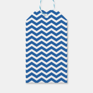 Blue White Chevron Pattern Cadeaulabel
