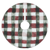 Blue White Chic Floral Kerstboom Rok (Voorkant)