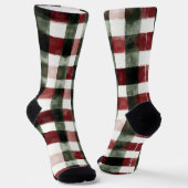 Blue White Chic Floral Sokken (Gebogen)