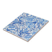 Blue White China Porcelain Pattern #101A Tegeltje (Zijkant)