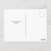 Blue & White Chinoiserie Bridal Shower Invitation Briefkaart (Achterkant)