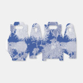 Blue White  Chinoiserie Floral Bedankdoosjes (Uitgevouwen)