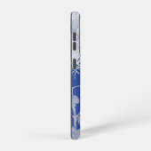 Blue White  Chinoiserie Floral Monogram Samsung Galaxy Hoesje (Rechterkant)