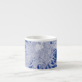 Blue White Chinoiserie Floral Pattern Espresso Kop (Voorkant)