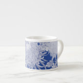 Blue White Chinoiserie Floral Pattern Espresso Kop (Voorkant rechts)