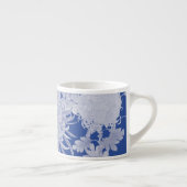 Blue White Chinoiserie Floral Pattern Espresso Kop (Rechts)