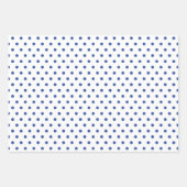 Blue White  Chinoiserie Floral Pattern Inpakpapier Vel (Voorkant 2)